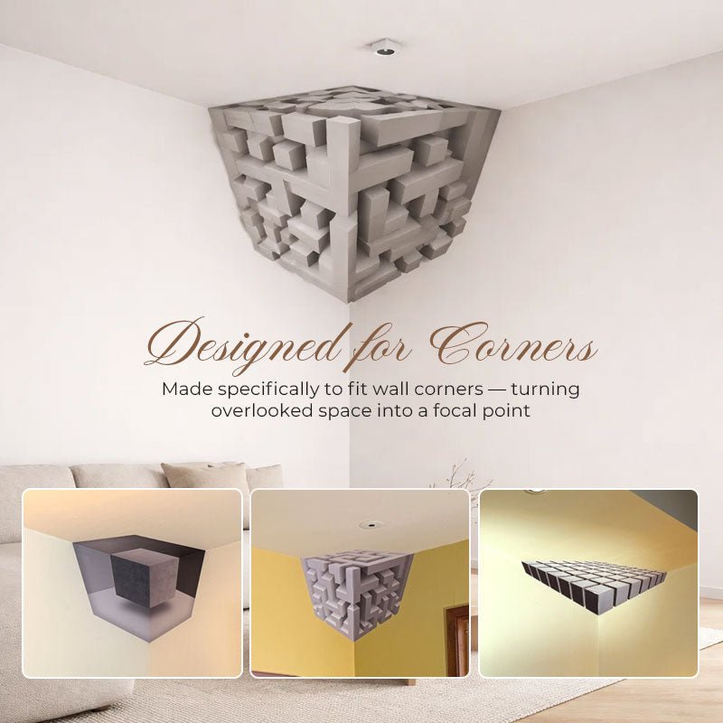 MagiCube Wall Decal | 3D Geometric Vinyl Design, Easy Peel and Stick 6