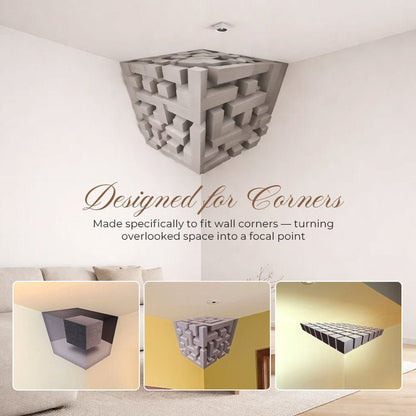 MagiCube Wall Decal | 3D Geometric Vinyl Design, Easy Peel and Stick 6