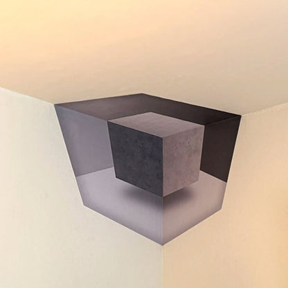 MagiCube Wall Decal | 3D Geometric Vinyl Design, Easy Peel and Stick 8