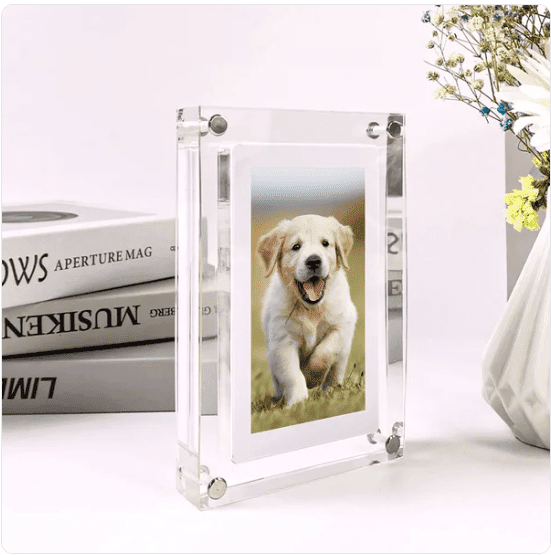 Melo Digital Photo Frame | 5-Inch Transparent Display, Easy Uploads 0