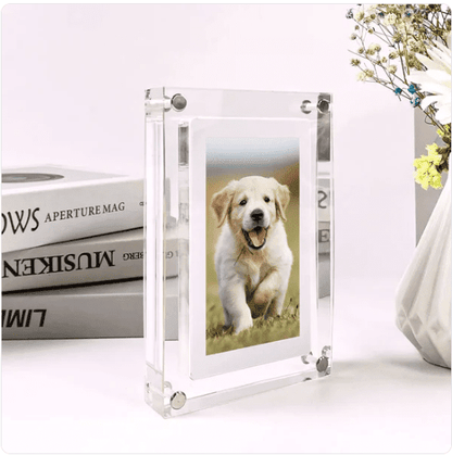 Melo Digital Photo Frame | 5-Inch Transparent Display, Easy Uploads 0