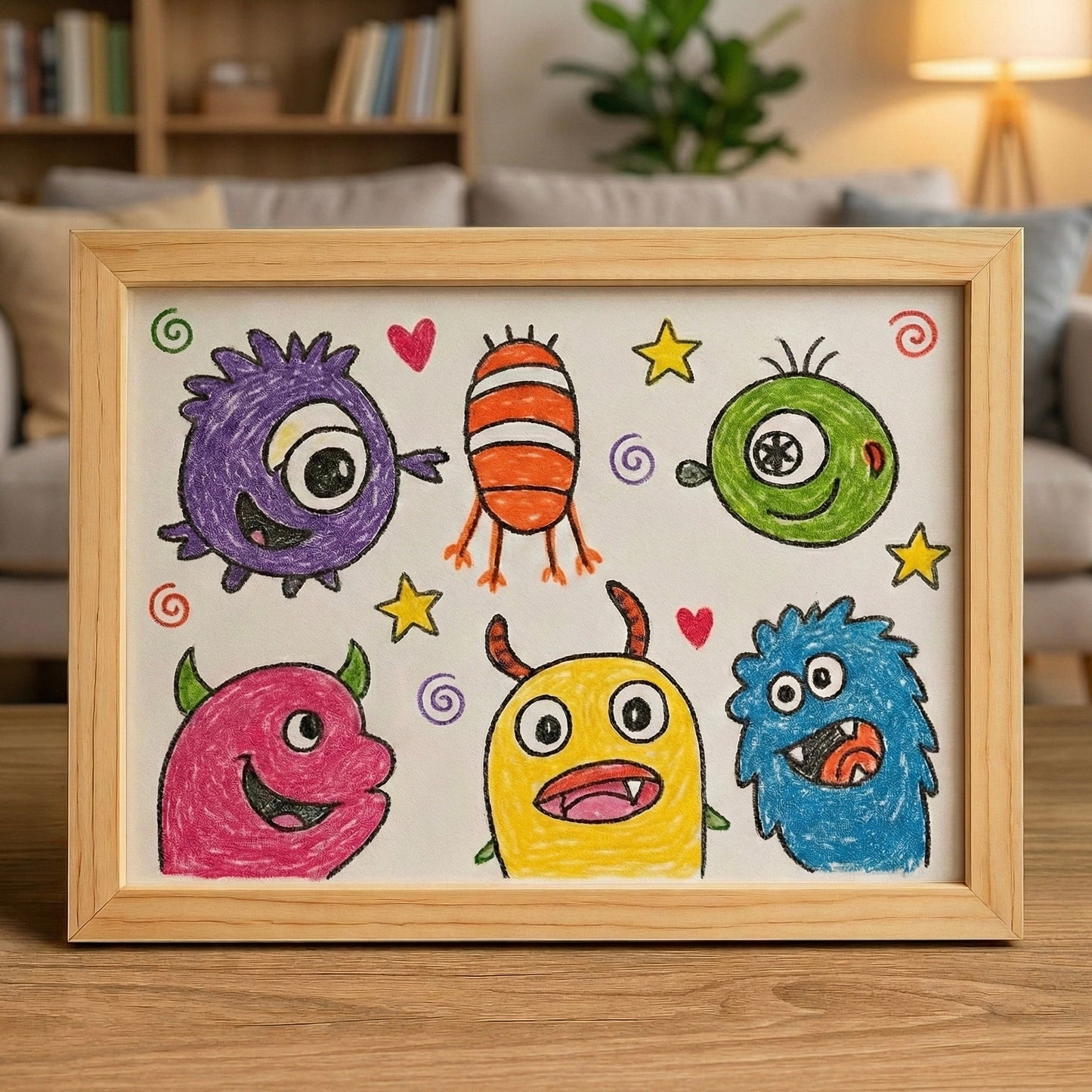 Milo Art Frame | Durable Pine Wood, A4 Photo Framing with Magnetic Closure 0