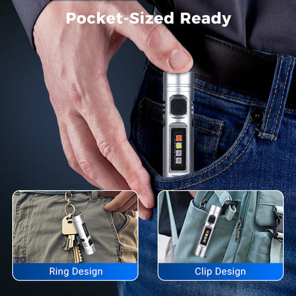 Milo Mini Flashlight | Rechargeable, Multi-Functional Aluminum Alloy 5
