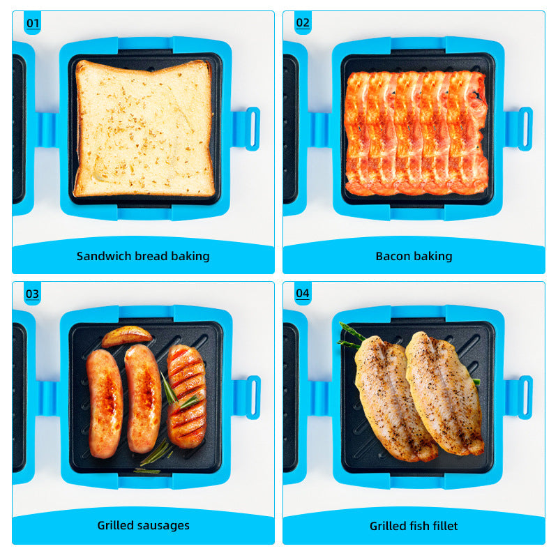 Milo Sandwich Maker | Food-Grade Non-Stick, Microwave Safe 3
