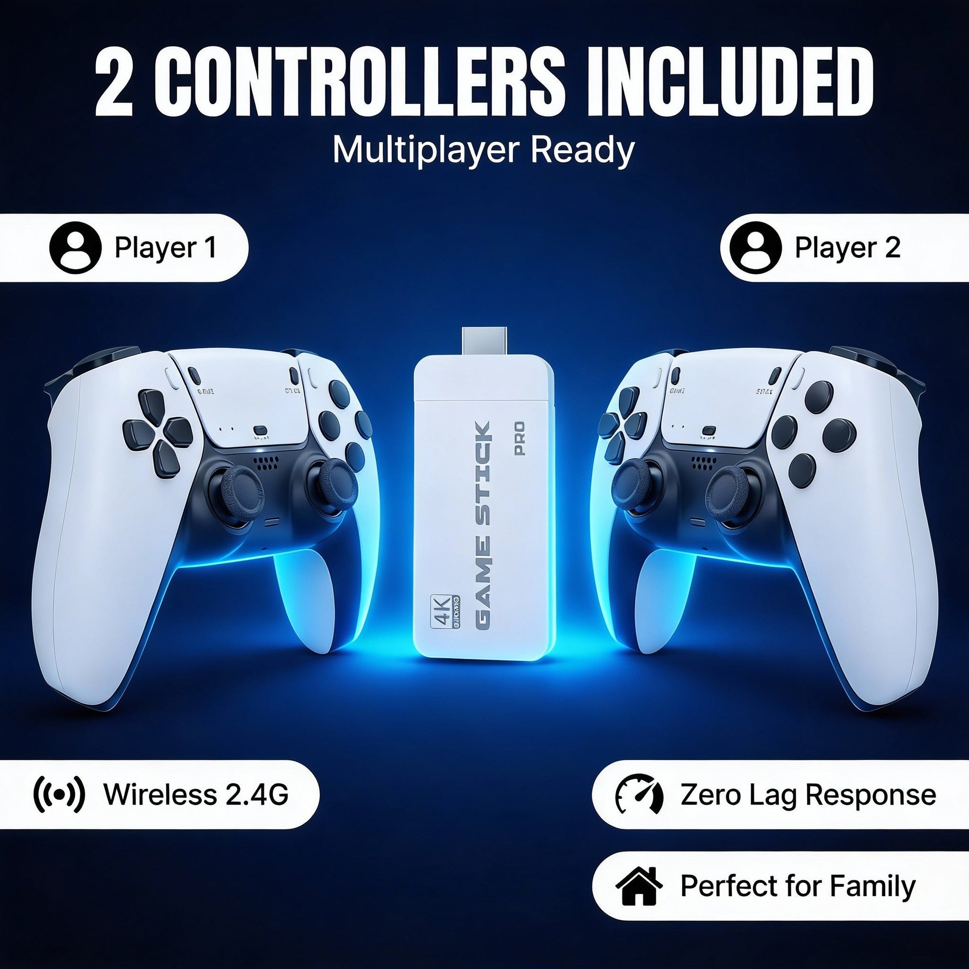 Pixel Retro Game Stick | Preloaded Classic Games, 4K Support 0
