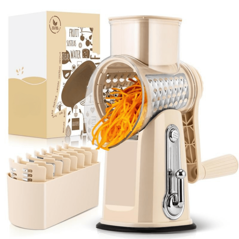 QuickSlice Vegetable Slicer | Rotary, Precision Blades, Compact Design 10