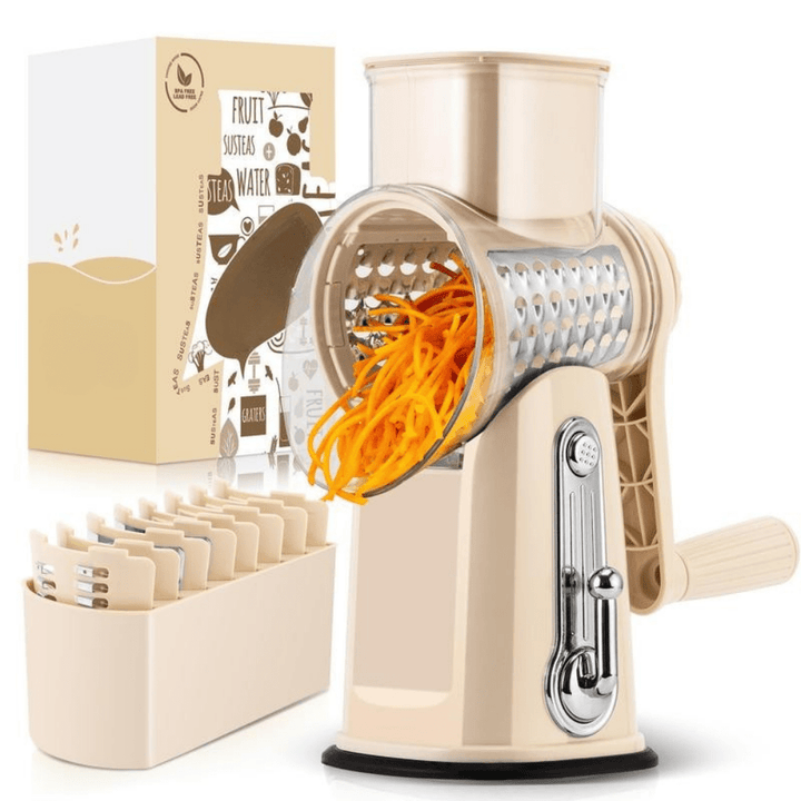 QuickSlice Vegetable Slicer | Rotary, Precision Blades, Compact Design 10