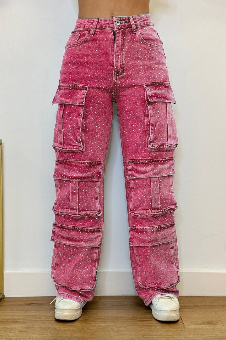 Rina Wide Leg Jeans | High-Waisted Cotton Blend for Women 6