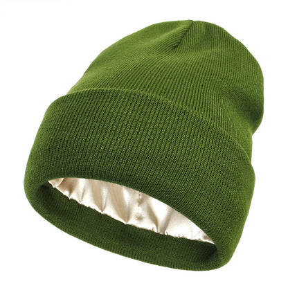 SatinCrest Wool Hat | Satin Lined for Hair Protection, Warm & Cozy 1