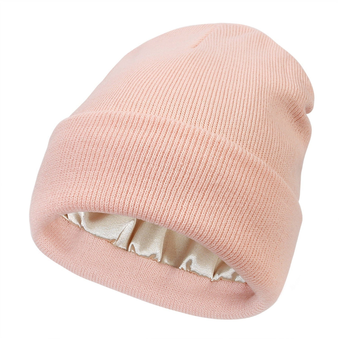 SatinCrest Wool Hat | Satin Lined for Hair Protection, Warm &amp; Cozy 2