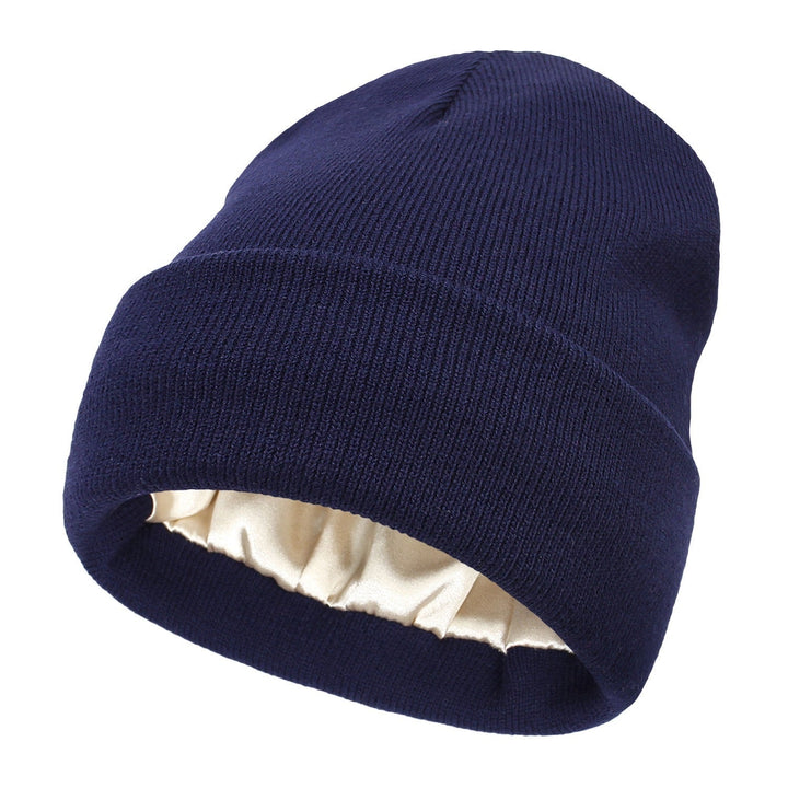 SatinCrest Wool Hat | Satin Lined for Hair Protection, Warm &amp; Cozy 3