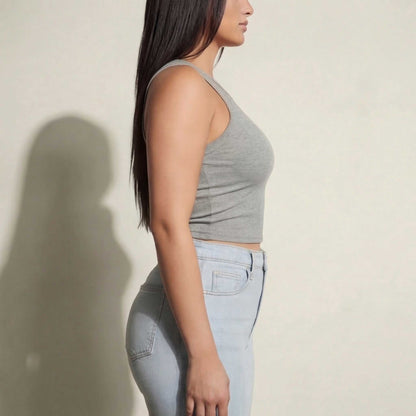Sculpt Wide Leg Jeans | High Waisted, Black Denim for Women 8