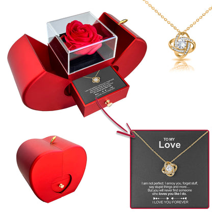 Serena Silver Necklace | Real Rose, Adjustable Chain 17.71-21.65 Inches 4