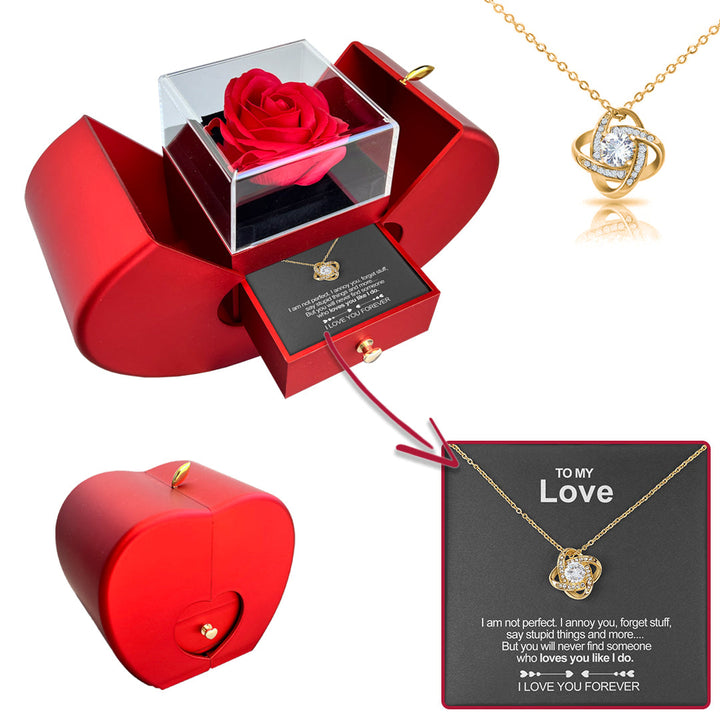 Serena Silver Necklace | Real Rose, Adjustable Chain 17.71-21.65 Inches 4