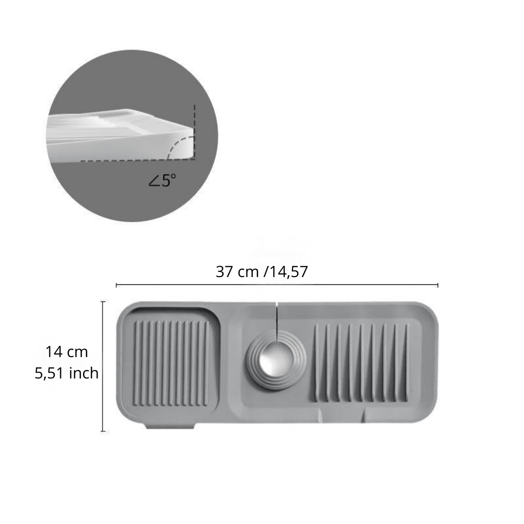 Silo Dish Drying Mat | Soft Silicone, Self-Draining Design 12