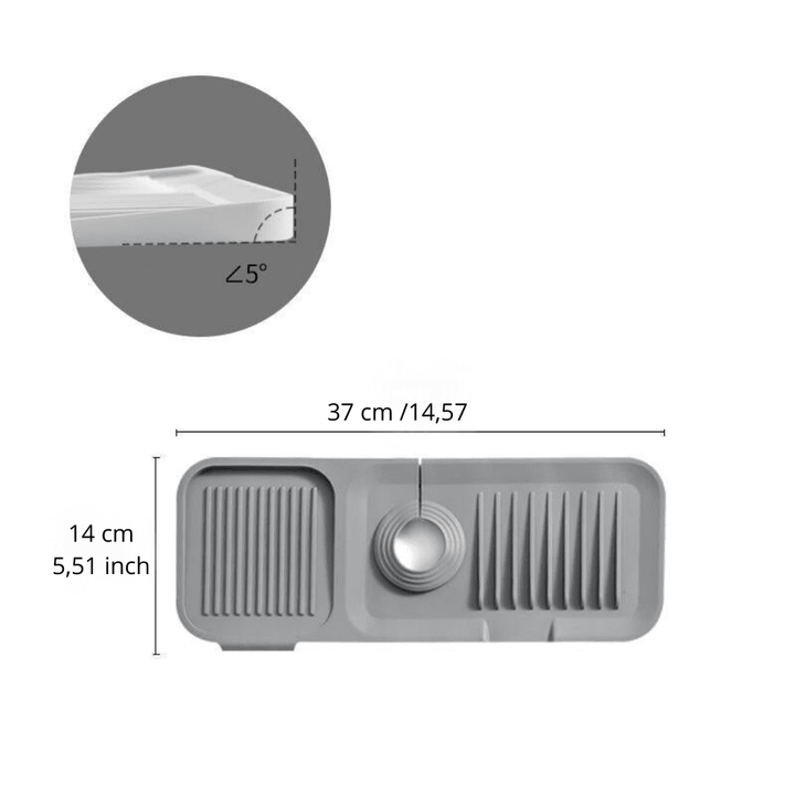 Silo Dish Drying Mat | Soft Silicone, Self-Draining Design 12