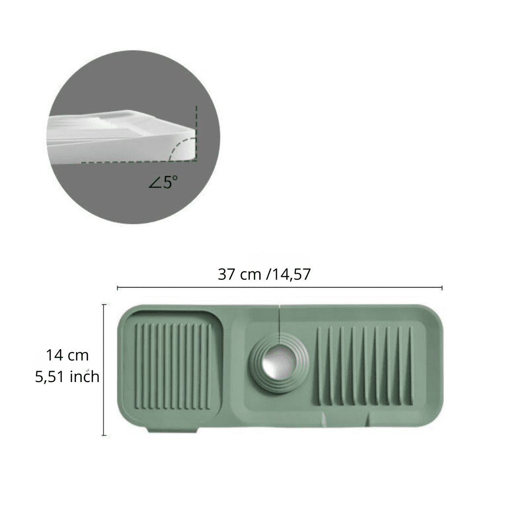 Silo Dish Drying Mat | Soft Silicone, Self-Draining Design 14