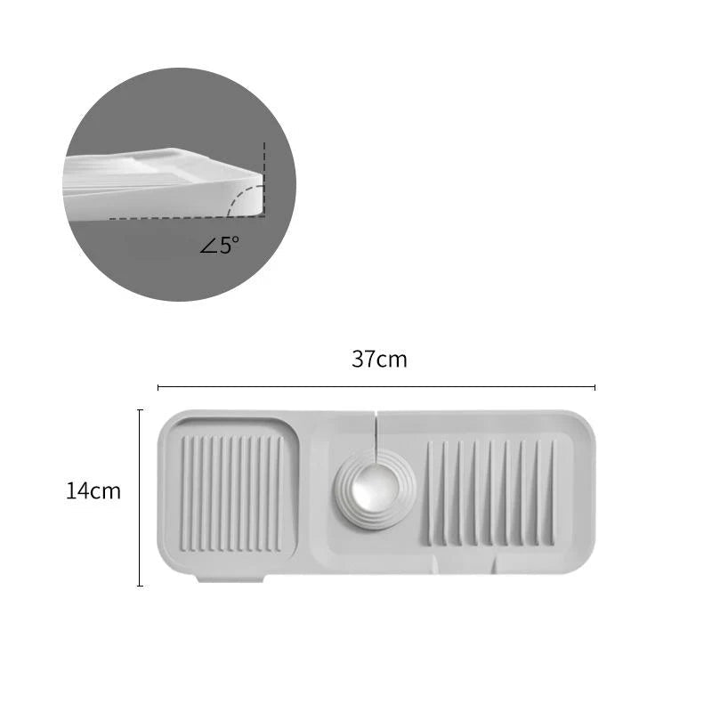 Silo Dish Drying Mat | Soft Silicone, Self-Draining Design 9