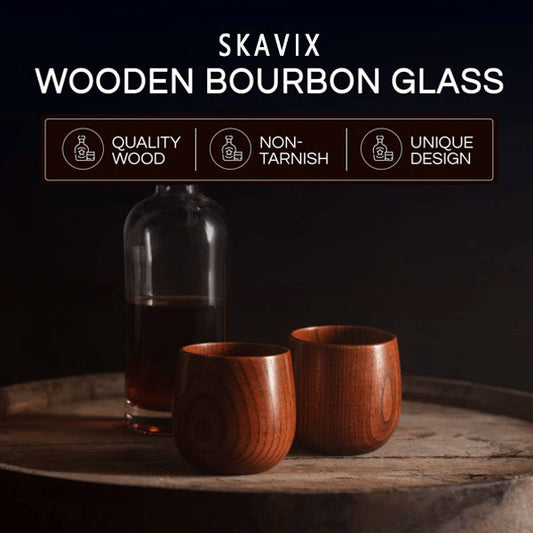 Skavix Wooden Cup | Handmade, Charred Design for Bourbon 0