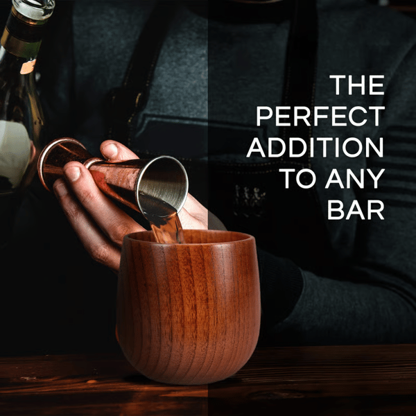 Skavix Wooden Cup | Handmade, Charred Design for Bourbon 2