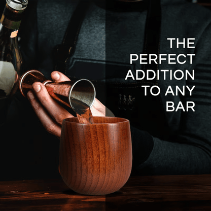 Skavix Wooden Cup | Handmade, Charred Design for Bourbon 2