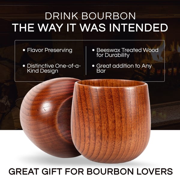 Skavix Wooden Cup | Handmade, Charred Design for Bourbon 3