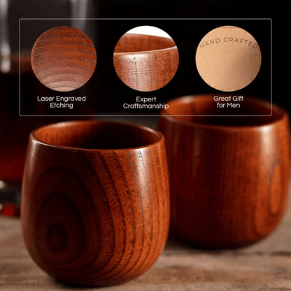 Skavix Wooden Cup | Handmade, Charred Design for Bourbon 5