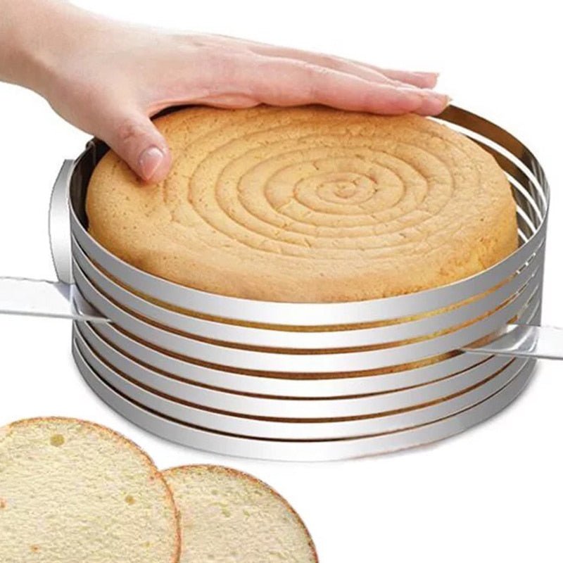 Sleek Cake Slicer | Adjustable Stainless Steel, Perfect for Layered Cakes 0