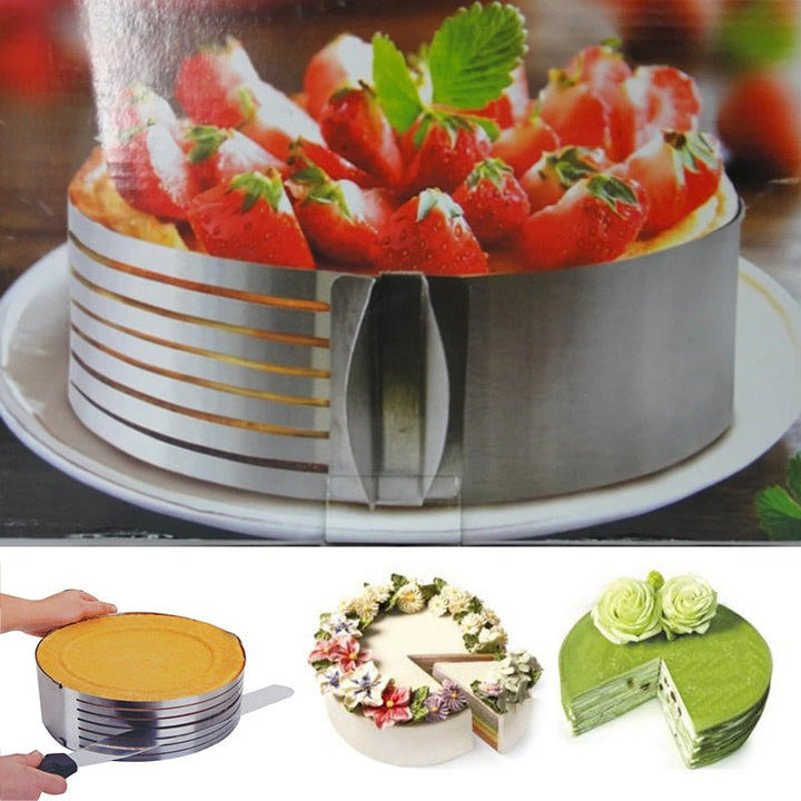 Sleek Cake Slicer | Adjustable Stainless Steel, Perfect for Layered Cakes 5