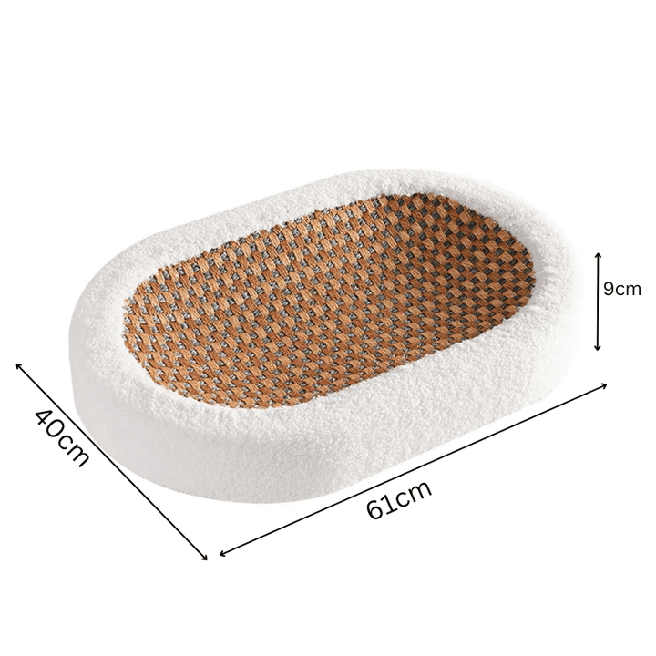 Sleek Cat Lounge | Durable Plush Scratching Bed 5