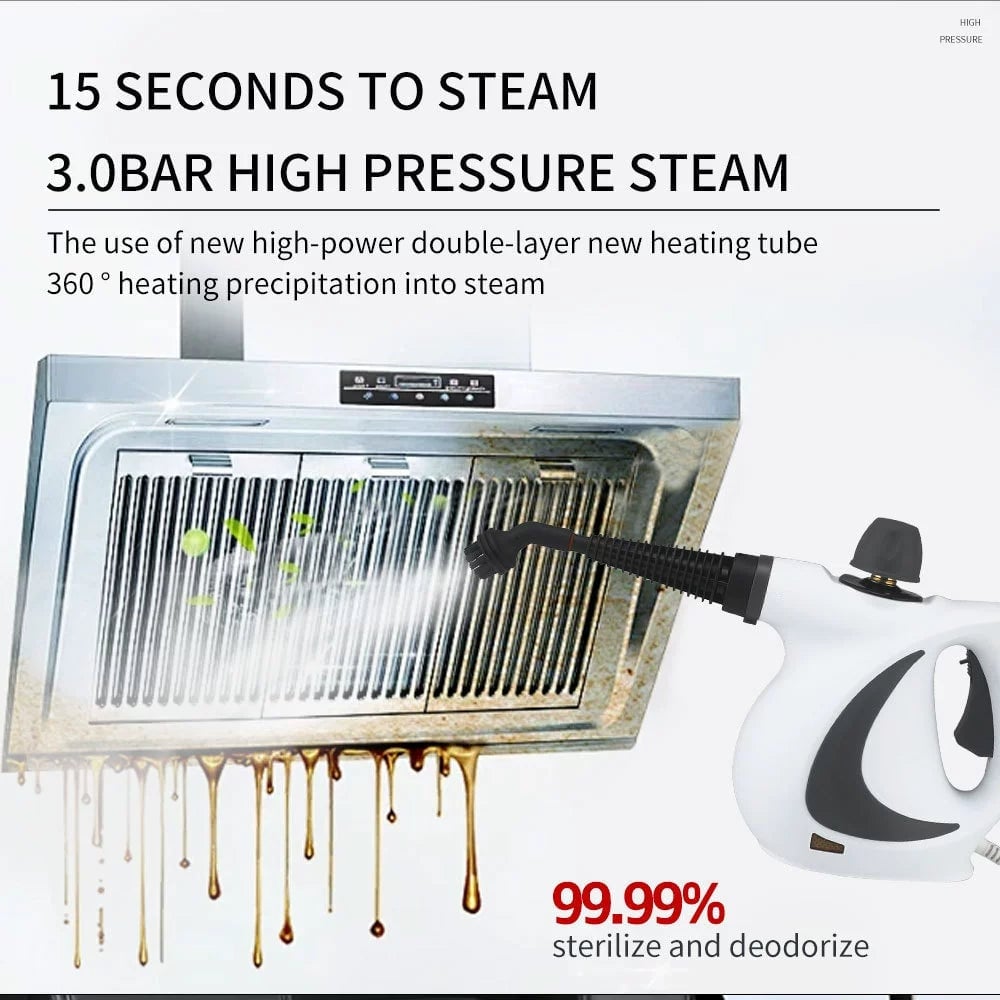 Sleek Steam Cleaner | Powerful, Multipurpose Floor Steamer 7