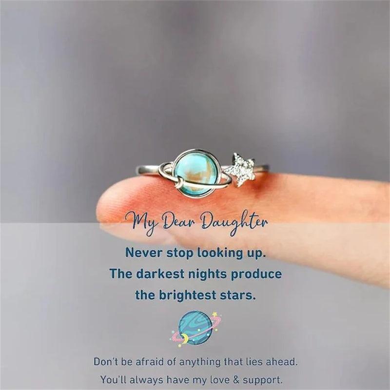 Sora Moon Ring | Adjustable Silver-Tone Star and Moon Design 4
