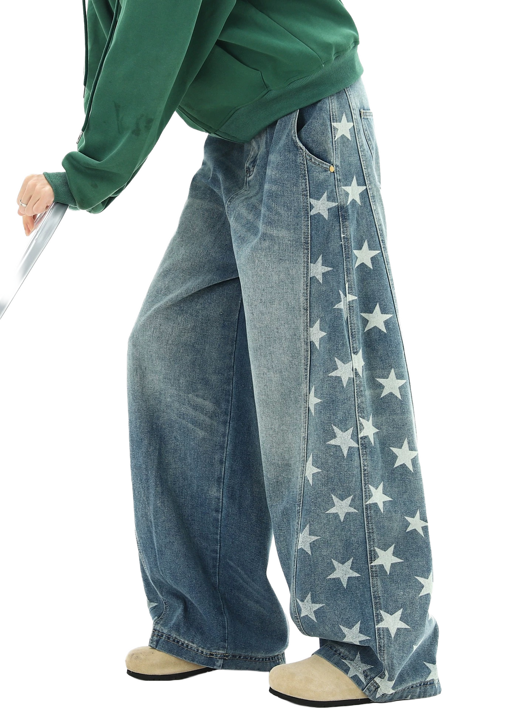 Stellar Wide Leg Jeans Women | Lightweight Denim, Trendy High Waisted Fit 3