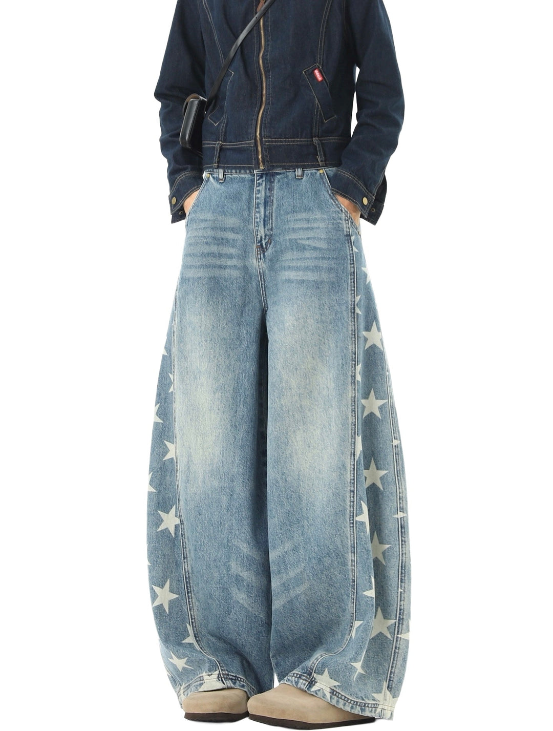 Stellar Wide Leg Jeans Women | Lightweight Denim, Trendy High Waisted Fit 4