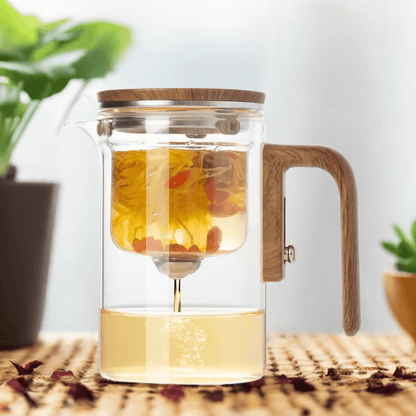 Tera Tea Brewer | Borosilicate Glass, Effortless Infusion 0