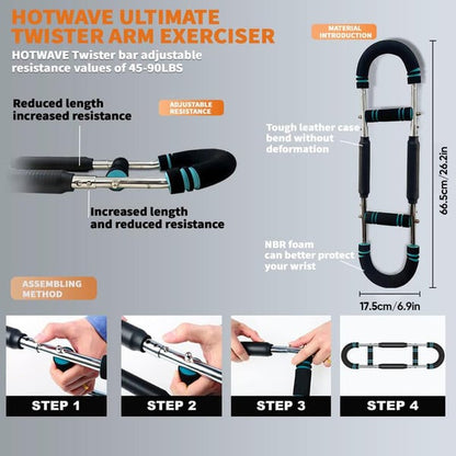 Trek Arm Trainer | Multi-Functional Strength Equipment, High-Strength Metal Spring 6