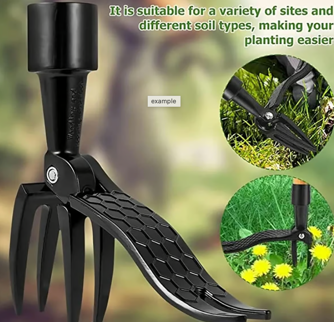 Wanda Garden Tool | Ergonomic Weed Remover with Four-Claw Grip 1