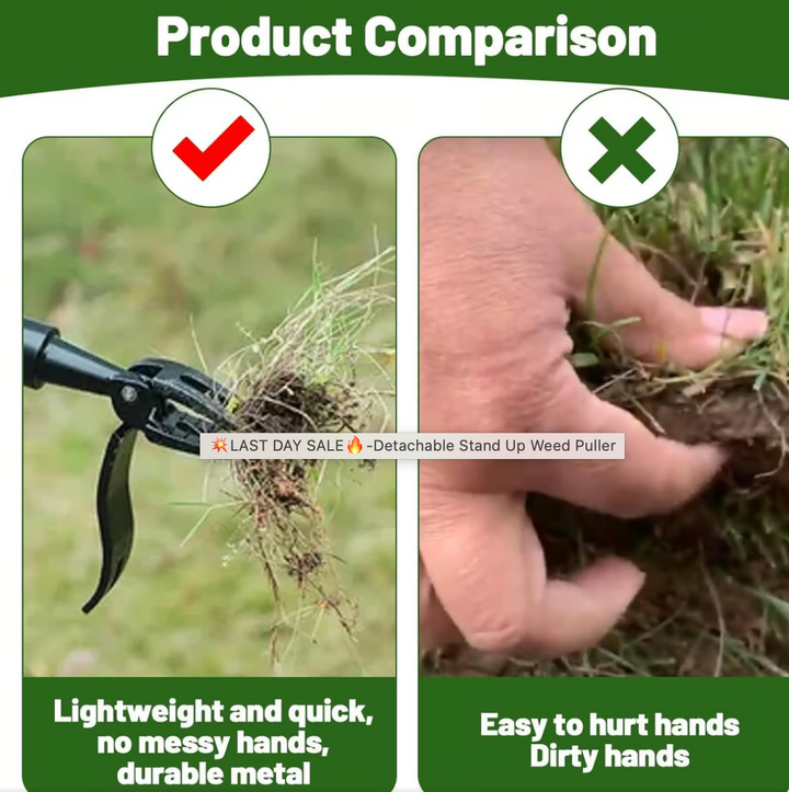 Wanda Garden Tool | Ergonomic Weed Remover with Four-Claw Grip 5