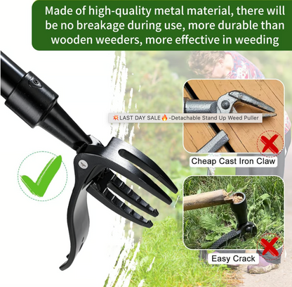 Wanda Garden Tool | Ergonomic Weed Remover with Four-Claw Grip 7