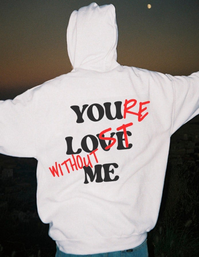 Yonder Hoodie | Comfortable Loose Fit, Stylish Letter Print 4