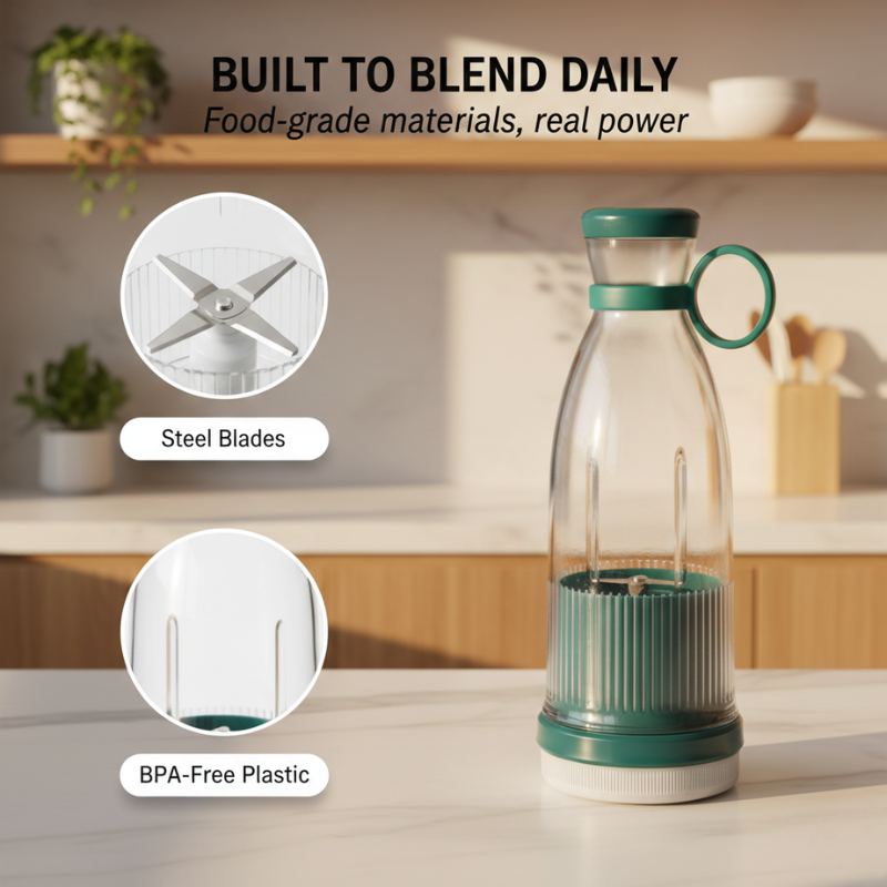 Zesty Portable Blender | 18,000 RPM, Self-Cleaning, BPA-Free Bottle 5