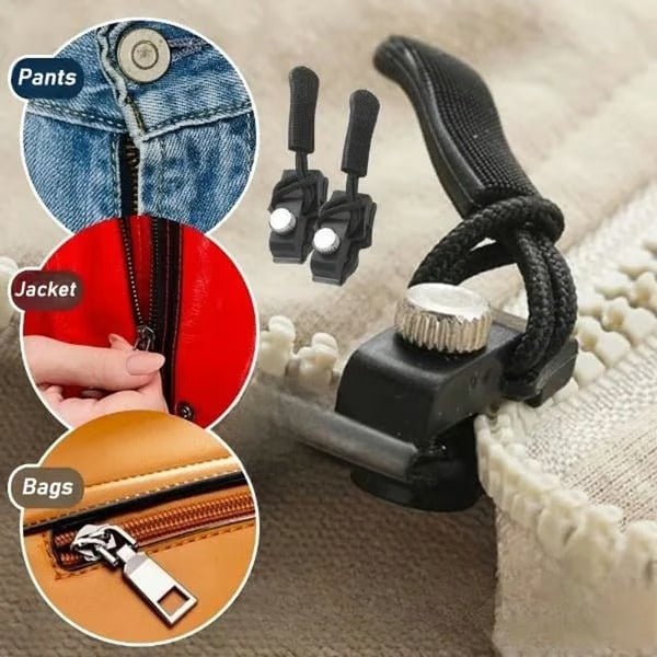 Zylo Zipper Repair Tool | Universal Fit, Durable Metal Zip Repair Kit 0