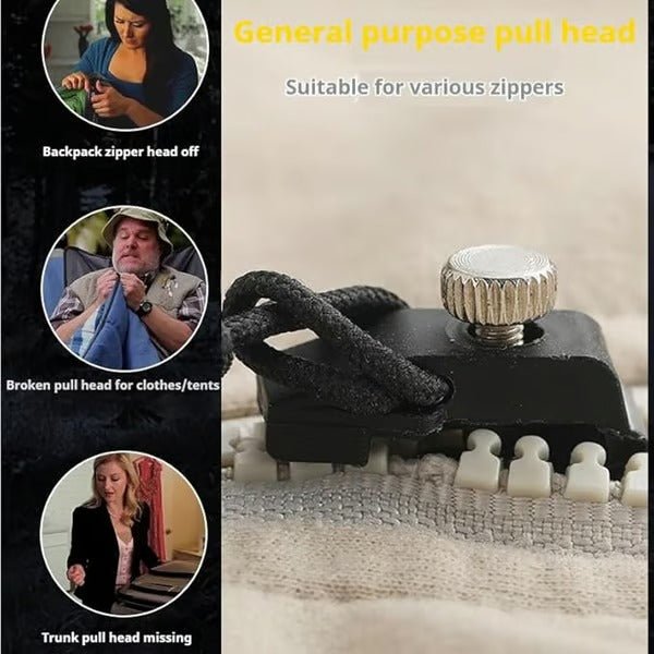 Zylo Zipper Repair Tool | Universal Fit, Durable Metal Zip Repair Kit 3