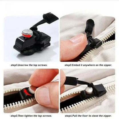 Zylo Zipper Repair Tool | Universal Fit, Durable Metal Zip Repair Kit 5