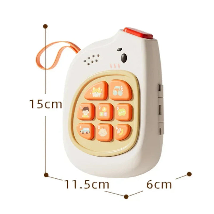 Activity case measurement graphic showing 15 cm height, 11.5 cm width, and 6 cm depth