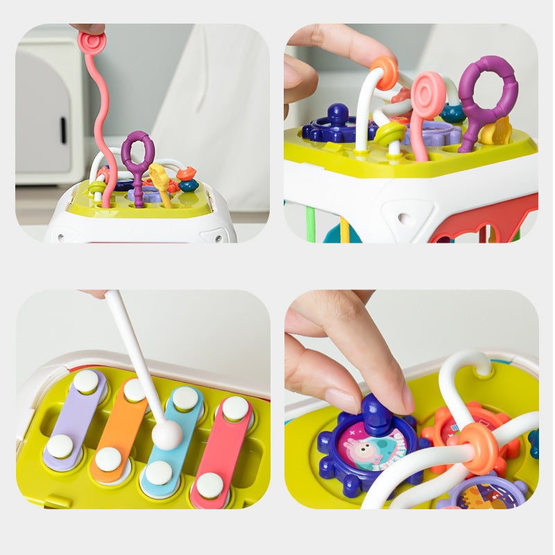 Close-up views of the activity cube&
