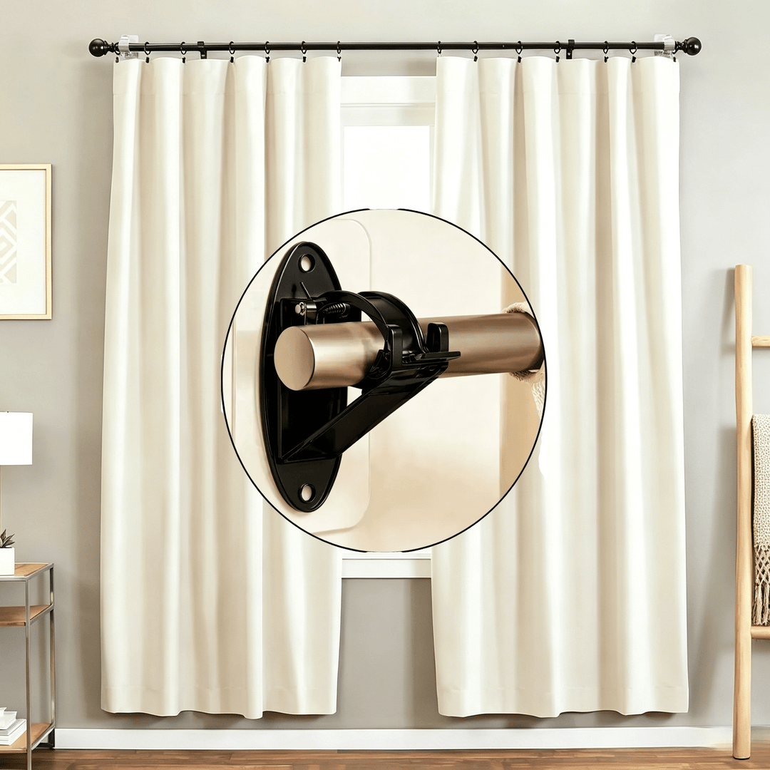 Adhesive Curtain Rod Brackets Product Image 01