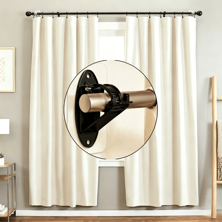 Adhesive Curtain Rod Brackets Product Image 01