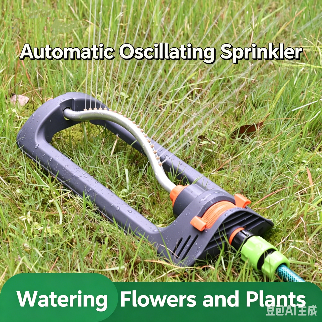 Adjustable Swing Sprinkler Lawn Garden Product Image 01