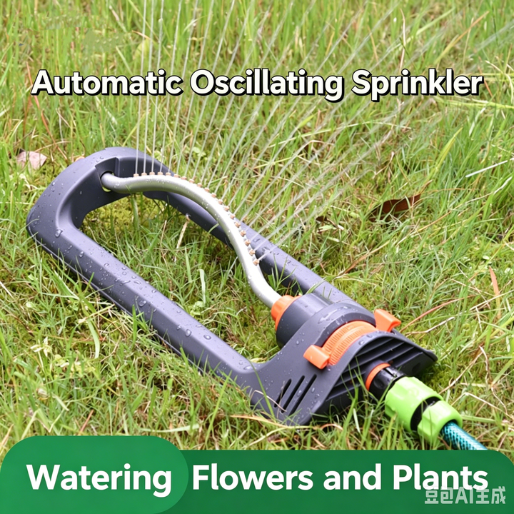 Adjustable Swing Sprinkler Lawn Garden Product Image 01